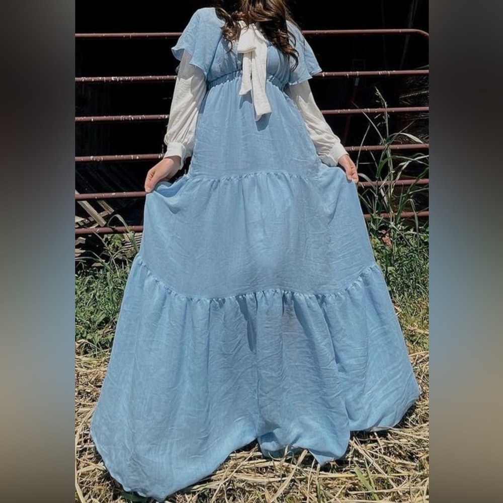 Bella Ella Boutique Blue Maxi Dress